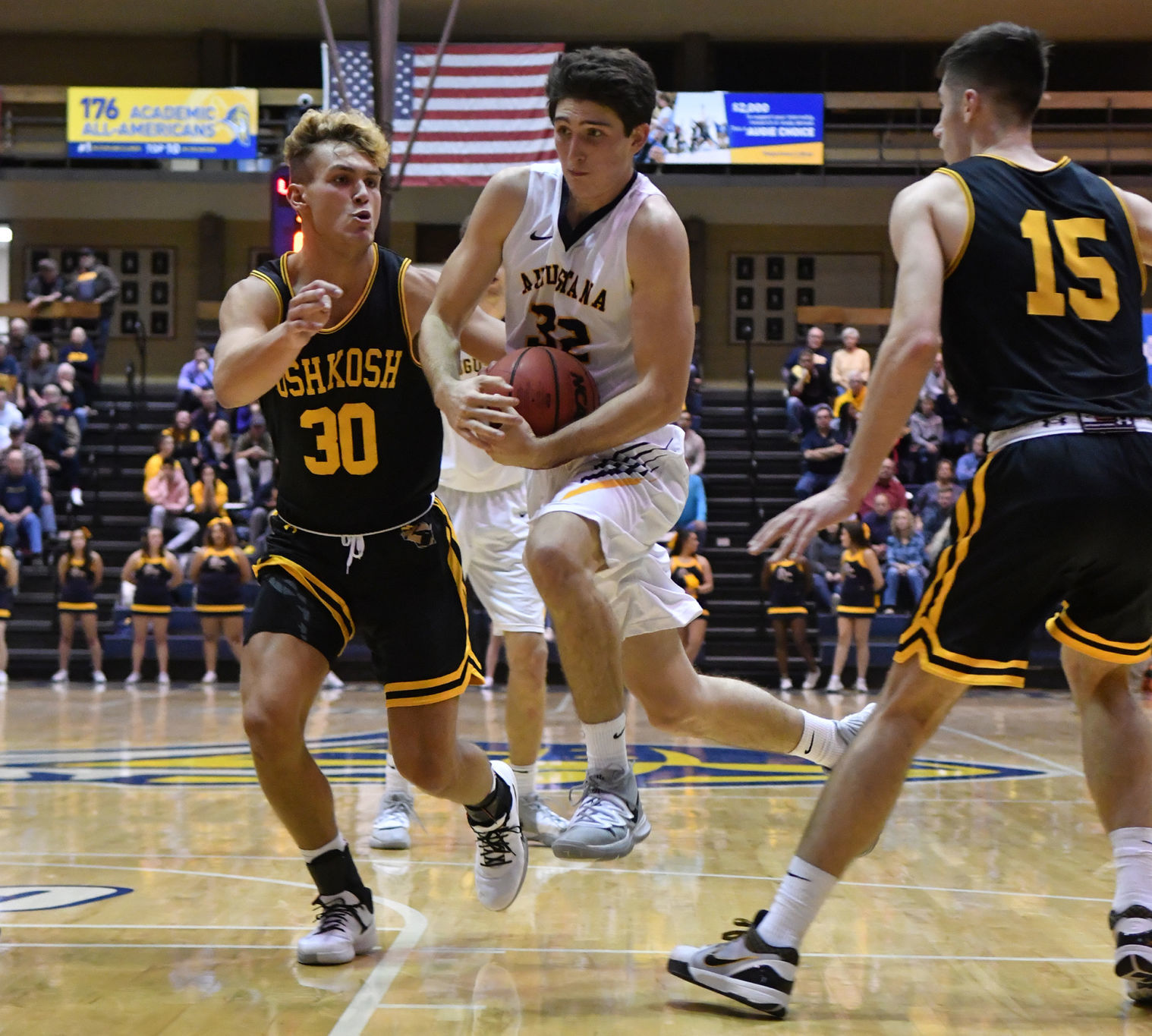 Augustana College men's basketball vs UW-Oshkosh season opener.